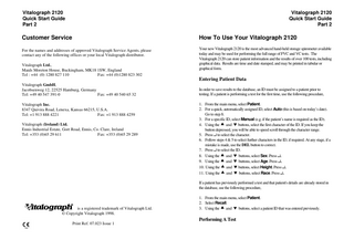 Model 2120 Quick Start Guide Part 1 Issue 2