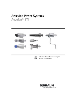 Acculan 3Ti Attachments Instructions for Use