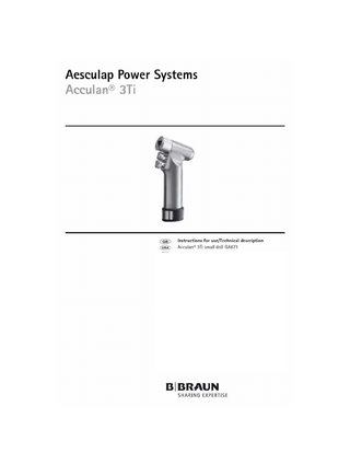 Acculan3Ti Small Drill Instructions for Use