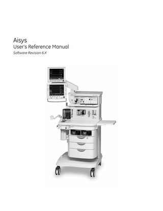 Aisys Users Reference Manual Sw Rev 6.X