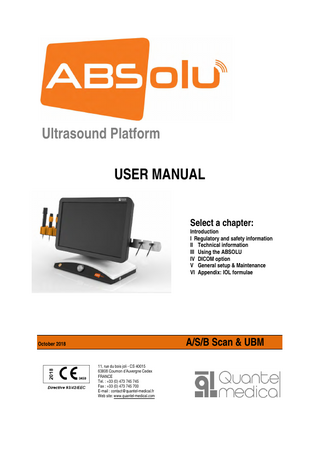ABSolu User Manual sw ver 1.01 and above Oct 2018