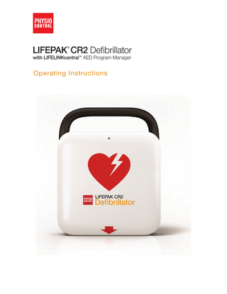LIFEPAK CR2 with LIFELINKcentral Operating Instructions Jan 2019