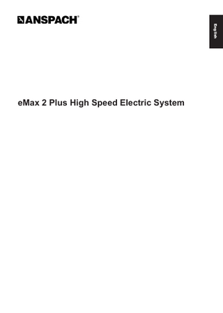 eMax 2 Plus High Speed Electric System Instructions for Use