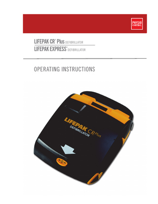 LIFEPAK CR2 Plus and EXPRESS Operating Instructions Ver 3.0 Jan 2018