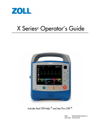 X Series Operators Guide Rev C July 2019