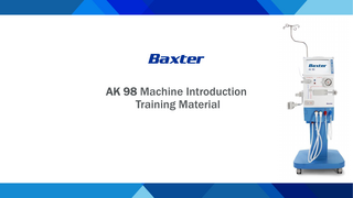 AK 98 Machine Introduction Training Material Nov 2019
