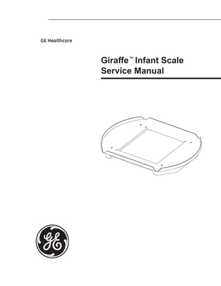 Giraffe Infant Scale Service Manual Rev ZAA