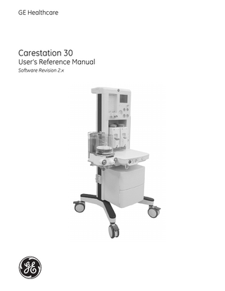 Carestation 30 Users Reference Manual Sw Rev 2.x Rev P Sept 2018