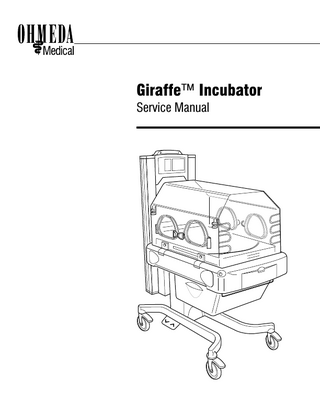 Giraffe Incubator Service Manual June 2001