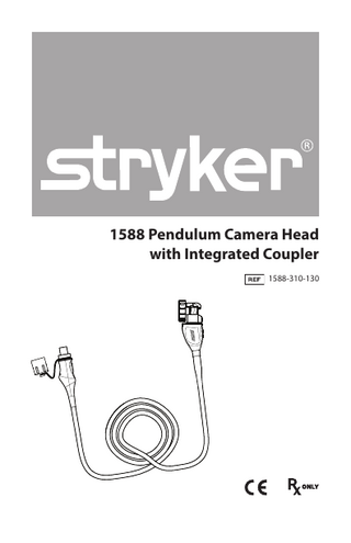 1588 Pendulum Camera Head with Integrated Coupler 1588-310-130  