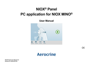 NIOX Panel User Manual