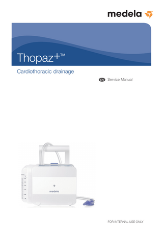 Thopaz+ Cardiothoracic Drainage Service Manual Aug 2015