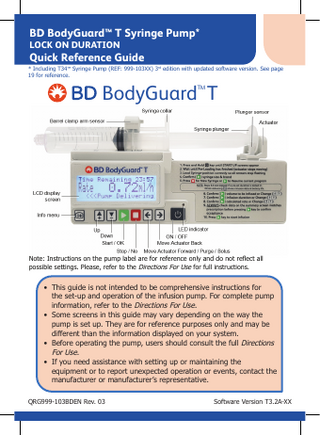 BodyGuard T and T34 Quick Reference Guide Rev.03 2021