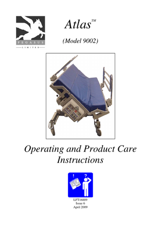 TM  Atlas  (Model 9002)  Operating and Product Care Instructions  LFT16889 Issue 6 April 2009  