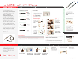 HARMONIC Hand Piece Cleaning Poster