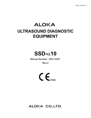 SSD-α10 Instruction Manual Measurement rev 04