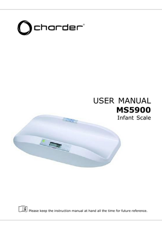 MS5900 Infant Scale REV5   User Manual April 2021 User Manual 