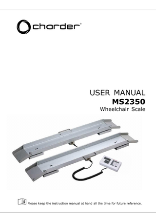 MS2350 Wheelchair Scale REV 6 User Manual April 2021