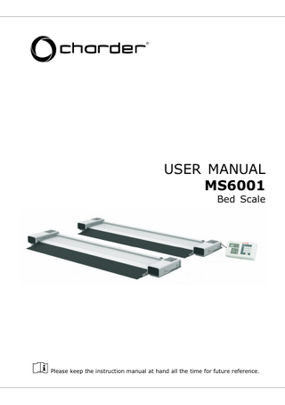 MS6001 Bed Scale User Manual Feb 2022