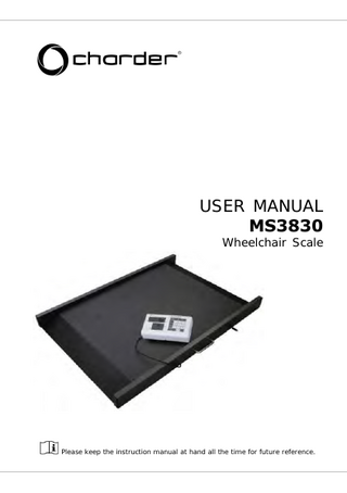 MS3830 Wheelchair Scale REV 6 User Manual Nov 2020 