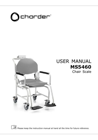MS5460 Chair Scale User Manual REV 7 April 2021 
