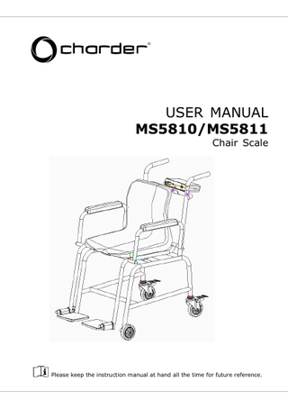 MS5810 and MS5811 Chair Scale User Manual  April 2021 