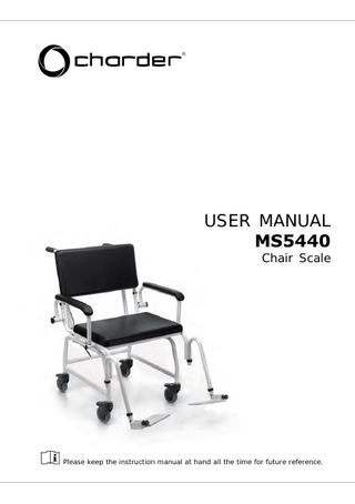 MS5440 Chair Scale User Manual REV 3 March 2021 
