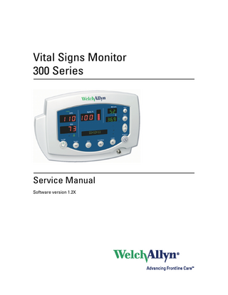 Vital Signs Monitor 300 Series  Service Manual Software version 1.2X  