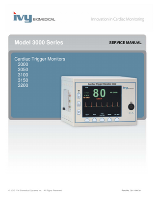 Model 3000 Series Service Manual 2012