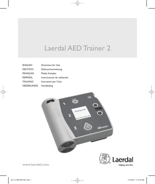 AED Trainer 2 User Guide Rev H Jan 2014 