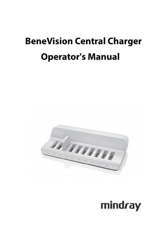 BeneVision Central Charger Operators Manual Ver 2.0  June 2017