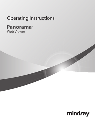 Panorama Web Viewer Operating Instructions Rev 7.0 March 2016