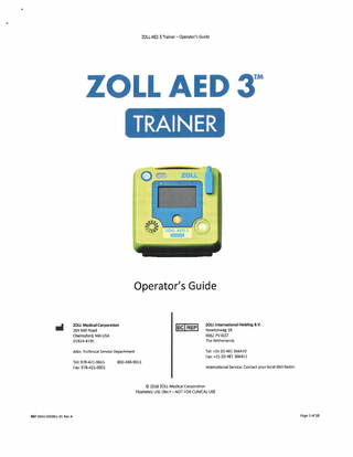 AED 3 Trainer Operators Guide Rev A