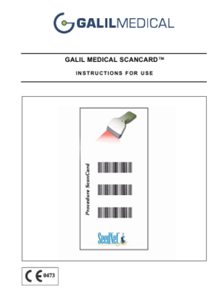 GALIL MEDICAL SCANCARD Instructions for Use July 2010