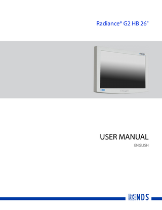 Radiance G2 HB 2 inch  Display User Manual Rev M March 2021