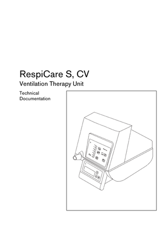 RespiCare S,CV Technical Documentation 3rd Edition Jan 2000