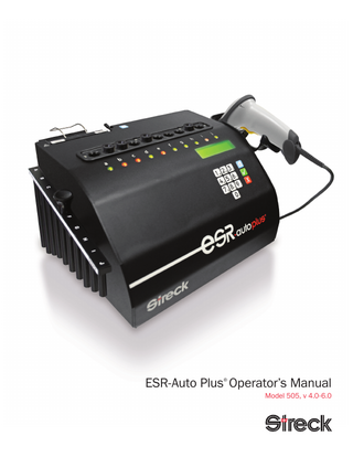 ESR-Auto Plus Model 505 Operators Manual Ver 4.0-6.0 July 2016