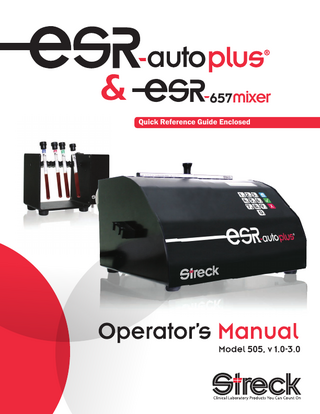 ESR-Auto Plus Model 505 Operators Manual Ver 1.0-3.0