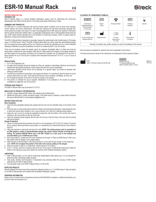 ESR-10 Manual Rack Instructions for Use March 2015