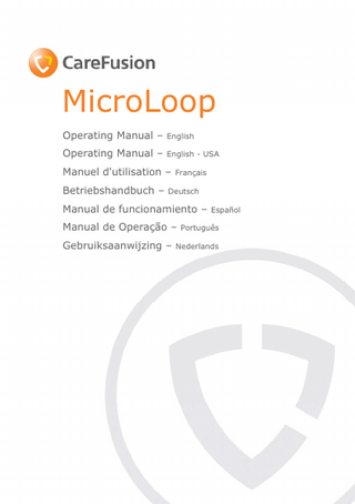 CareFusion MicroLoop Operating Manual Rev 1.2 June 2016