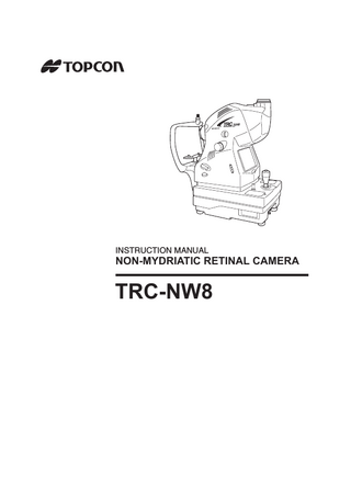 TRC-NW8 Instruction Manual Jan 2008