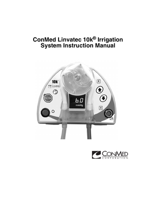 Linvatec 10k Irrigation System Instruction Manual Rev AB March 2014