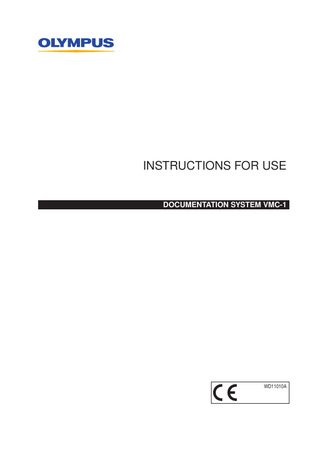 Instructions For Use Documentation System VMC‑1  WD11010A  