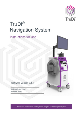 TruDi Navigation System Instructions for Use Oct 2020