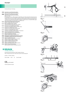 Bipolar, Detachable Tubular Shaft Instruments Instructions for Use