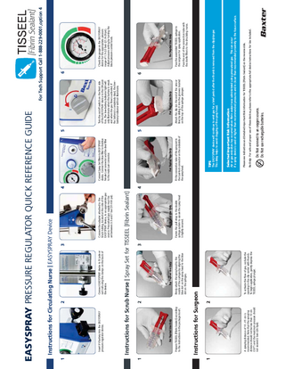 EASYSPRAY Pressure Regulator Quick Reference Guide Sept 2015