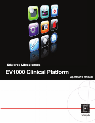 EV1000 Clinical Platform Operator’s Manual 2011
