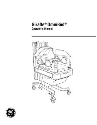 Giraffe OmniBed Operators Manual Rev ZAB
