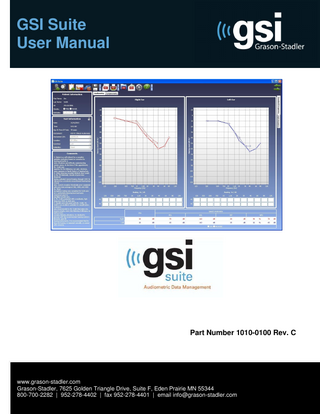 GSI Suite User Manual Ver 1.1 Rev C