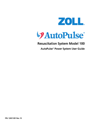 AutoPulse Model 100 Power System User Guide Rev 10